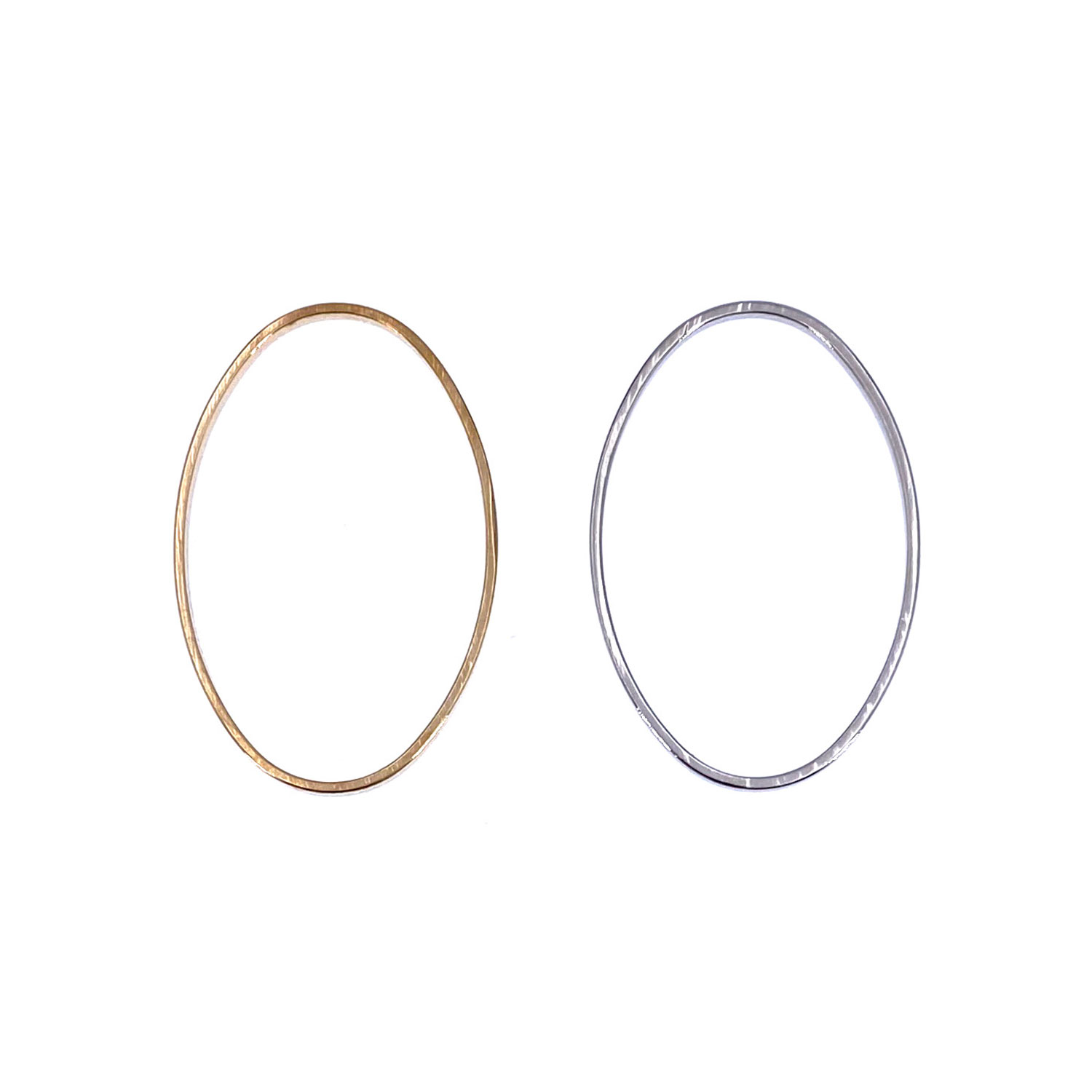 耳環配件-橢圓型金屬圈