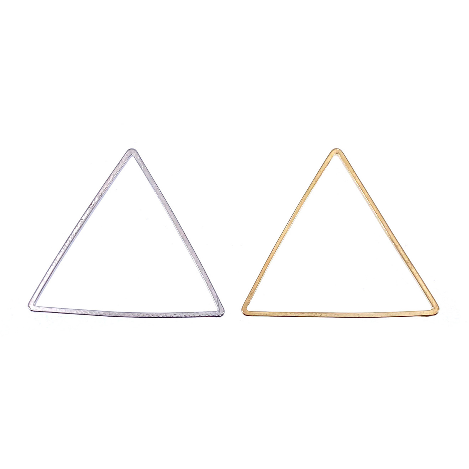 耳環配件-等邊三角形金屬圈18MM