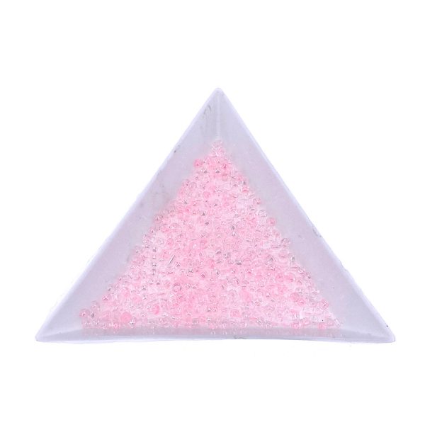 粉紅色透明2MM米珠