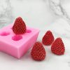 立體草莓士多啤梨矽膠模具