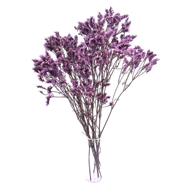 淺紫色水晶草乾花花束
