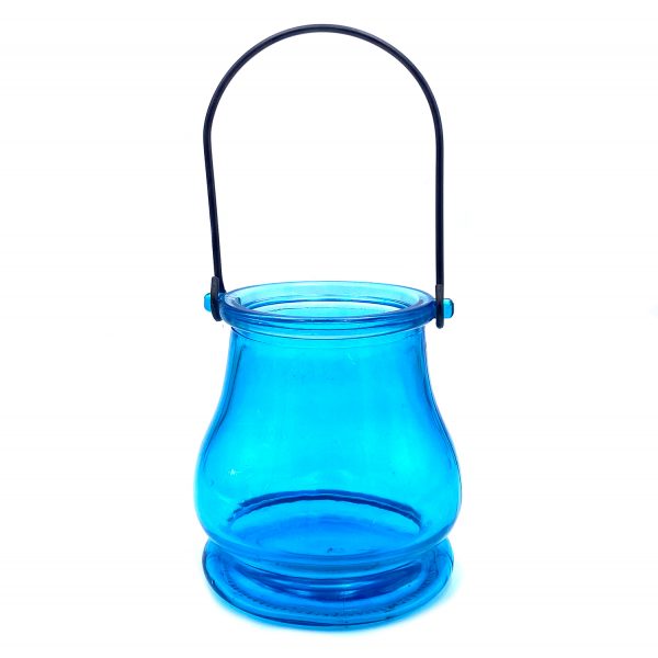 藍色燈籠玻璃吊瓶