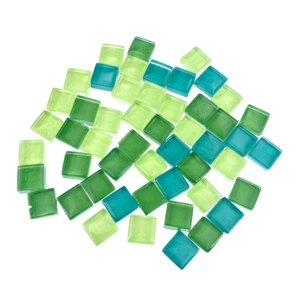 混綠正方形水晶馬賽克10MM