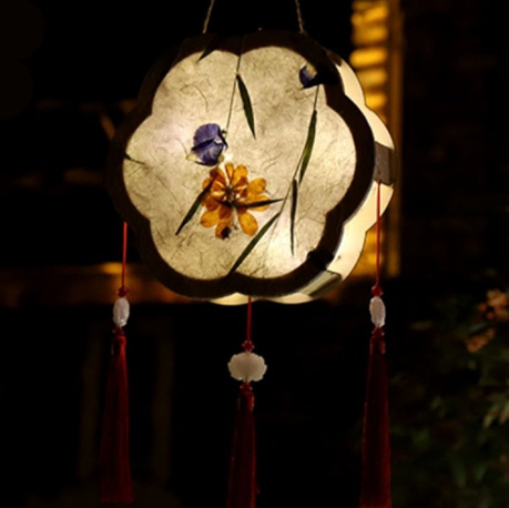 【預購】古典花草紙燈籠DIY材料包-花形