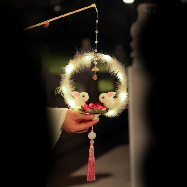 【預購】粉色月兔子荷花燈籠DIY材料包