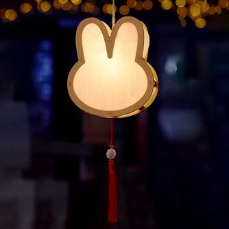 紙燈籠DIY材料包-兔子