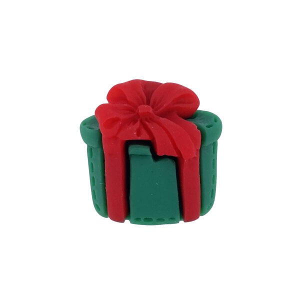 綠色聖誕禮物樹脂裝飾