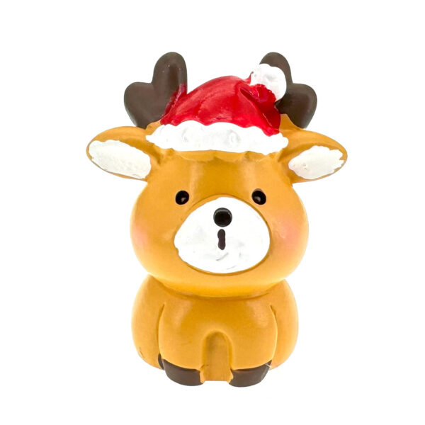 聖誕帽聖誕鹿立體樹脂裝飾