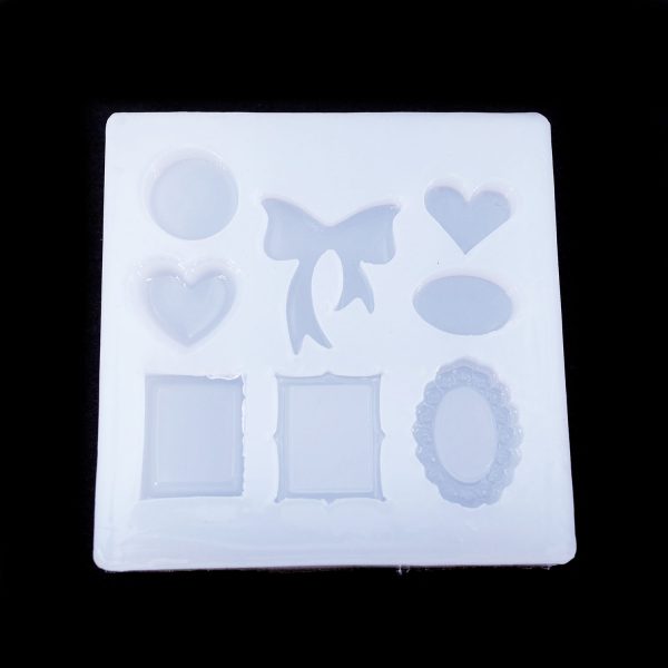 滴膠矽膠硅膠模具-愛心蝴蝶結相框