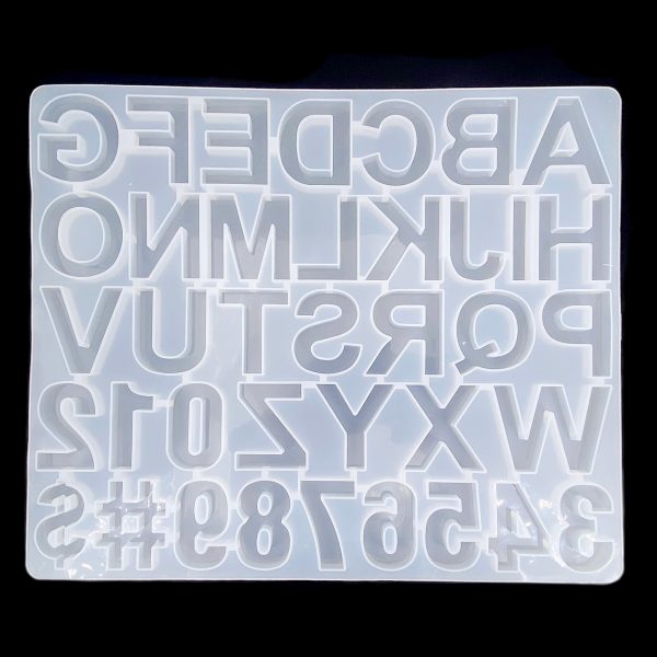 滴膠矽膠硅膠模具-大寫英文字母數字