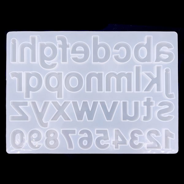 滴膠矽膠硅膠模具-小寫英文字母數字