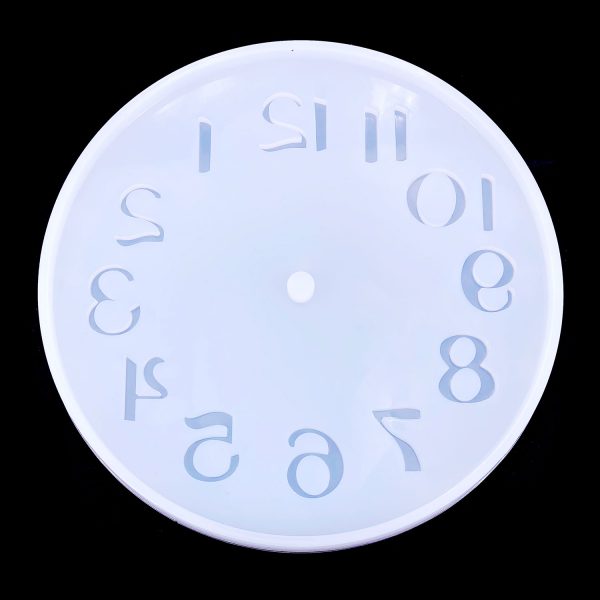 滴膠矽膠硅膠模具-阿拉伯數字時鐘大號