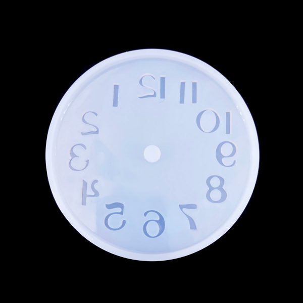 滴膠矽膠硅膠模具-阿拉伯數字時鐘小號