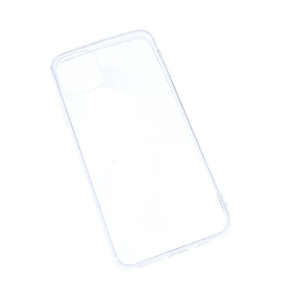 iPhone 11 Pro Max透明硬底軟邊凹槽滴膠電話殼