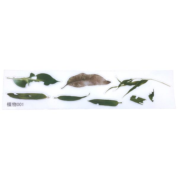 水晶滴膠貼紙-樹葉2