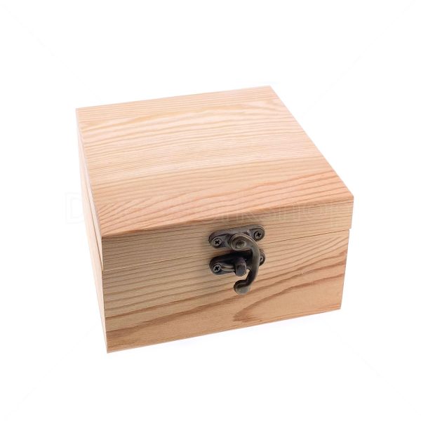 正方形有扣木盒11.5X11.5X7CM
