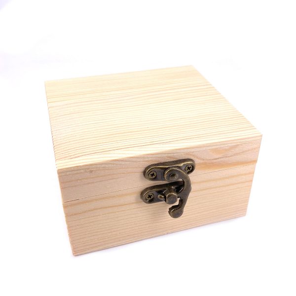 長方形有扣木盒10.5X9.5X6CM