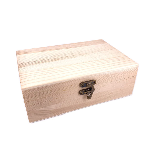 長方形有扣木盒18.8X13X6.5CM