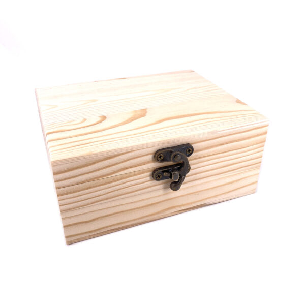 長方形有扣木盒15X12X6.5CM