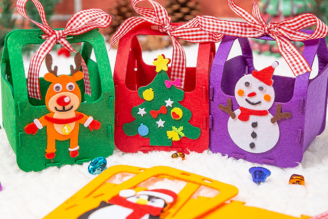 不織布聖誕禮物糖果袋DIY材料包