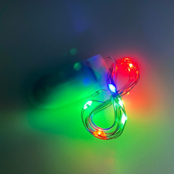 【閃燈】LED燈串-彩色1米10燈
