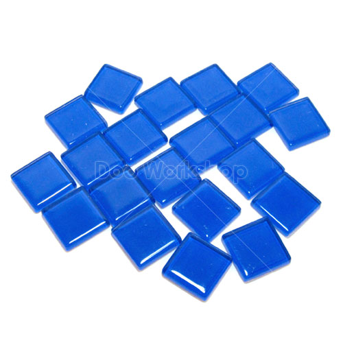 藍色正方形水晶馬賽克10MM/20MM