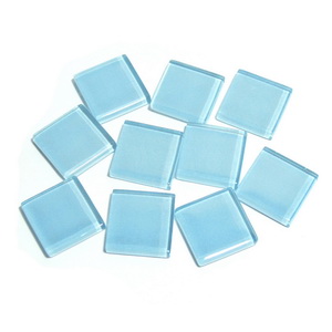 淺藍正方形水晶馬賽克10MM/20MM